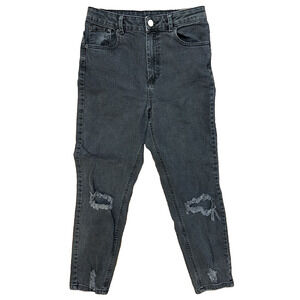 Asos Womens Jeans Black 28 Distressed
